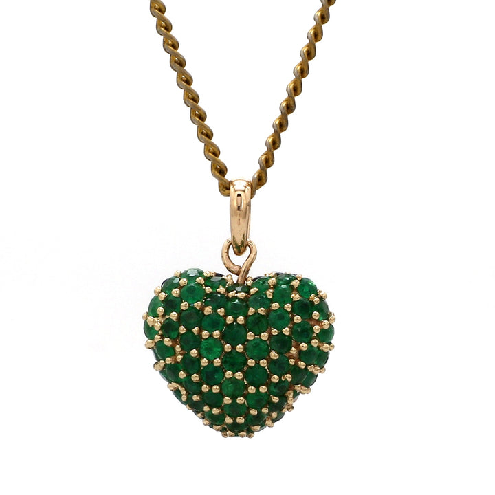 Half Emerald Half Blue Sapphire Pendant - qivii