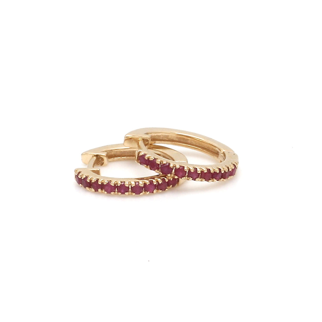 Ruby Mini Hoops - qivii