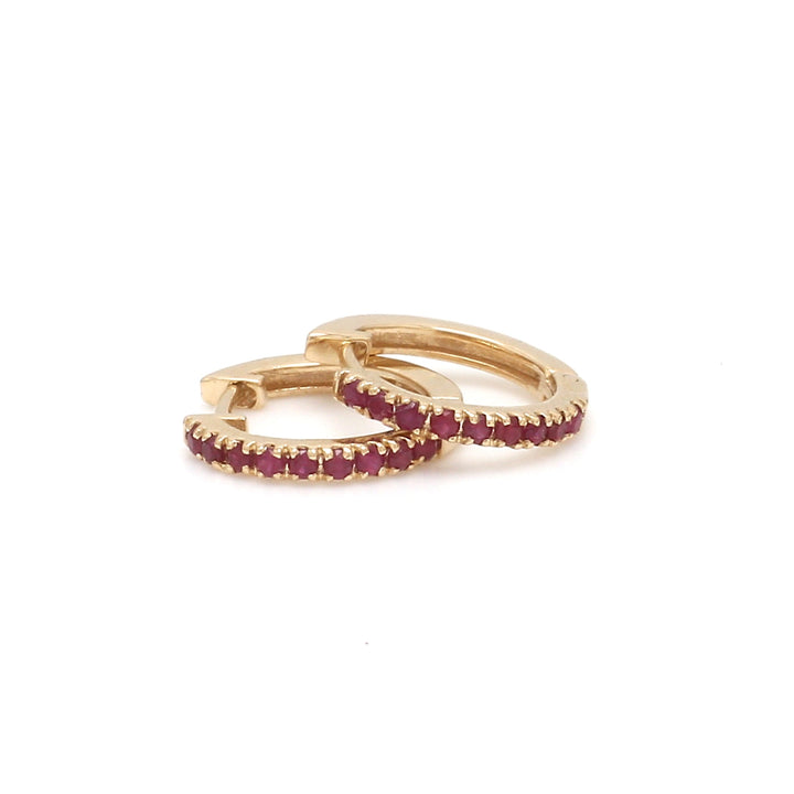 Ruby Mini Hoops - qivii