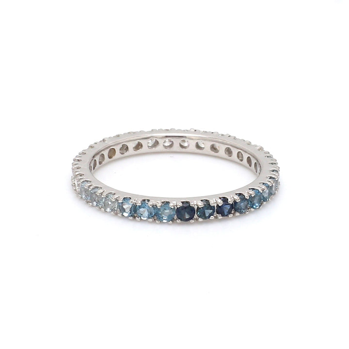 Blue Ombre and Diamond Ring - qivii
