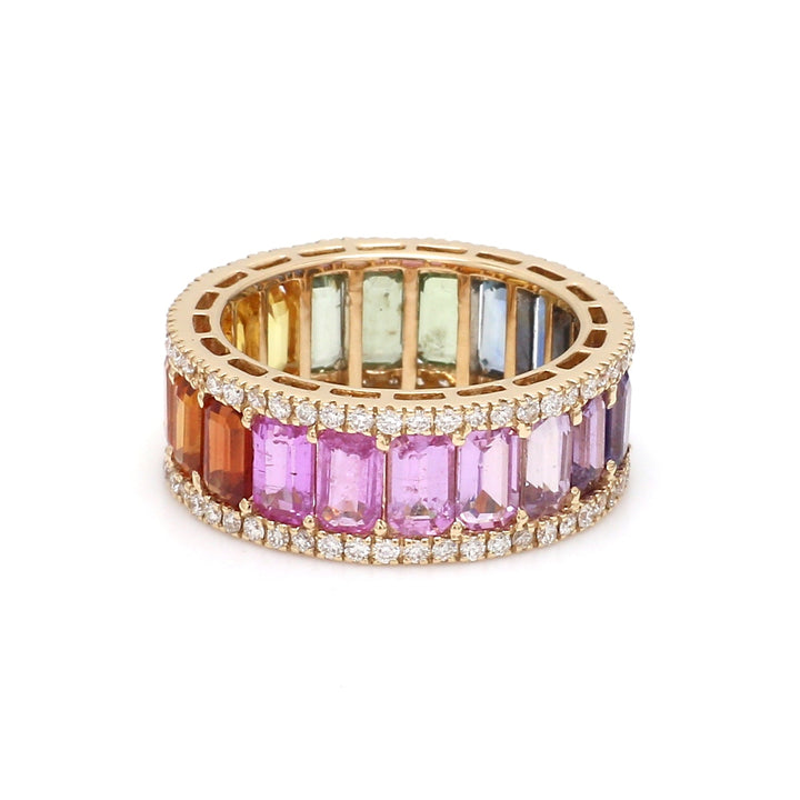Venice Rainbow Sapphire Ring - qivii