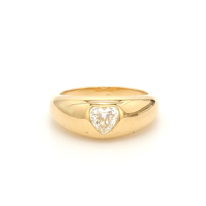 Diamond Heart Old Mine Cut Ring - qivii