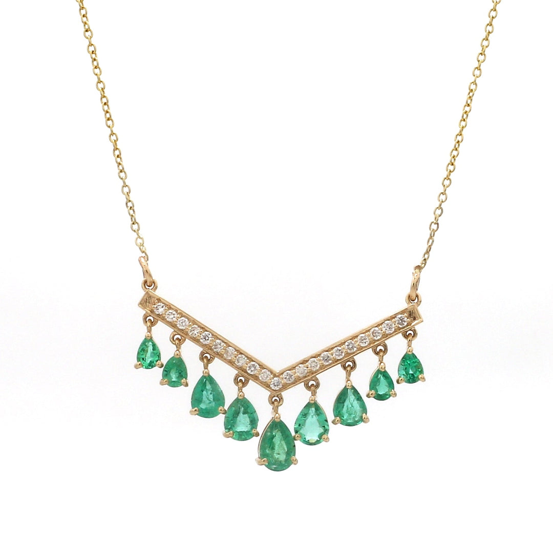 Emerald Pear Pendant - qivii