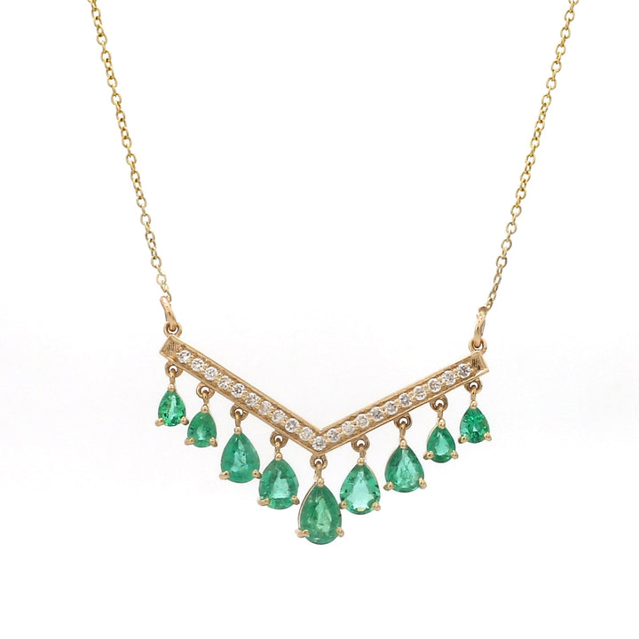 Emerald Pear Pendant - qivii