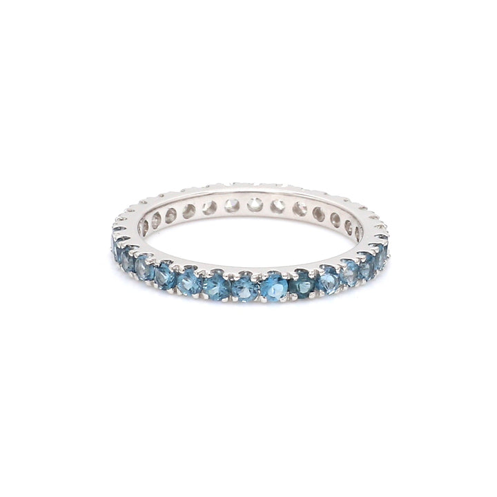 Topaz Diamond Half & Half Ring - qivii