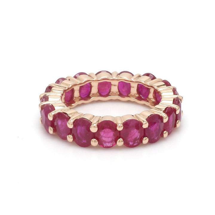 Ruby Oval Eternity Ring - qivii