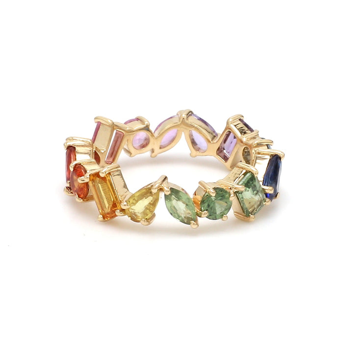 Seattle Rainbow Sapphire Ring - qivii