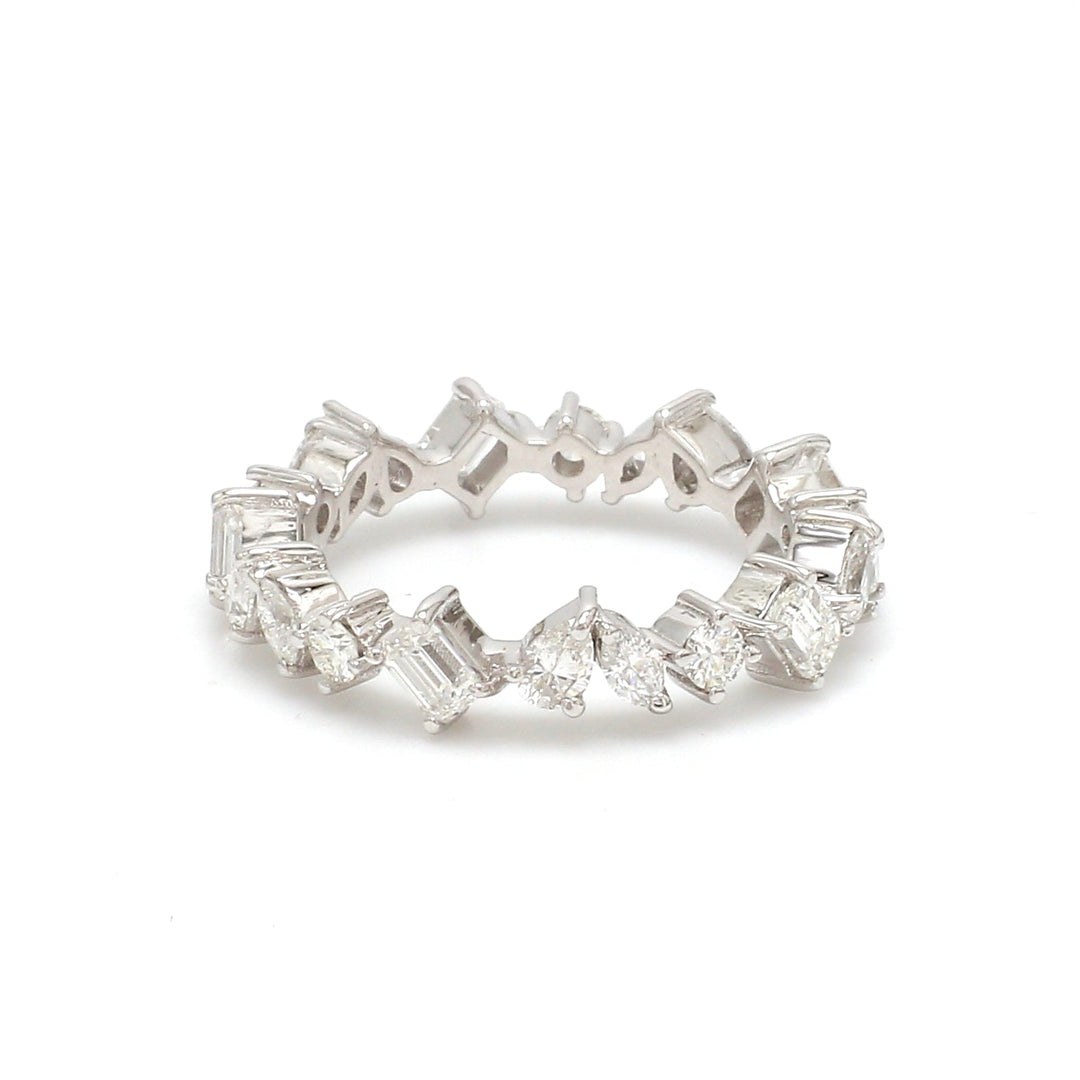 Diamond Mix Shape Eternity Ring - qivii