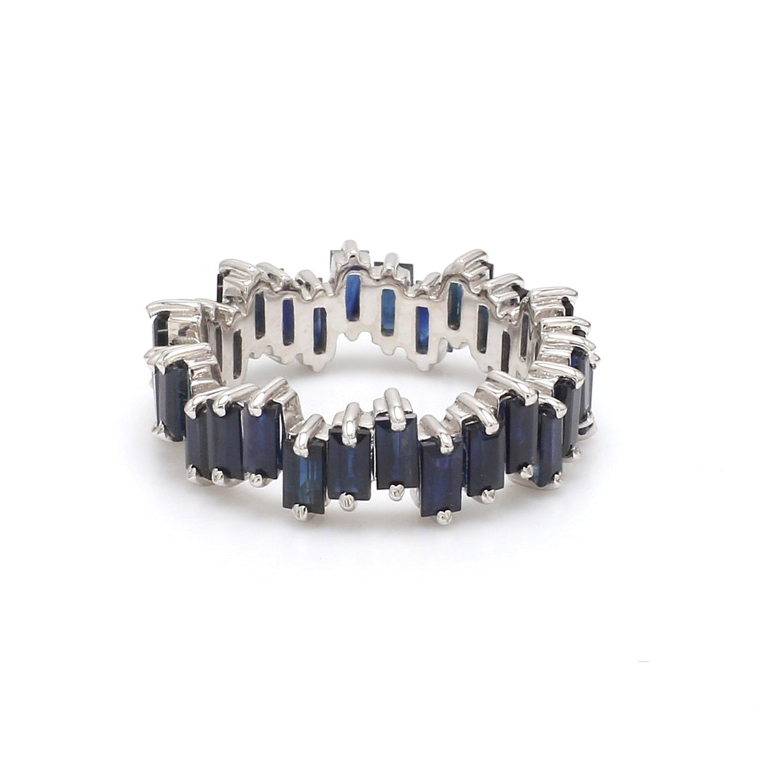 Blue Sapphire Zig Zag Ring - qivii