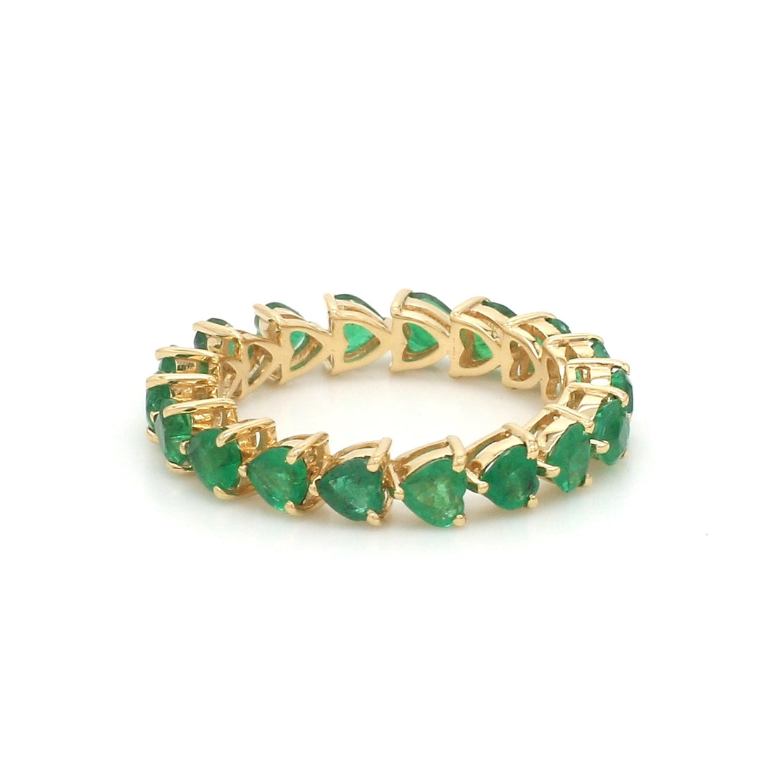 Emerald Heart Infinity Ring - qivii