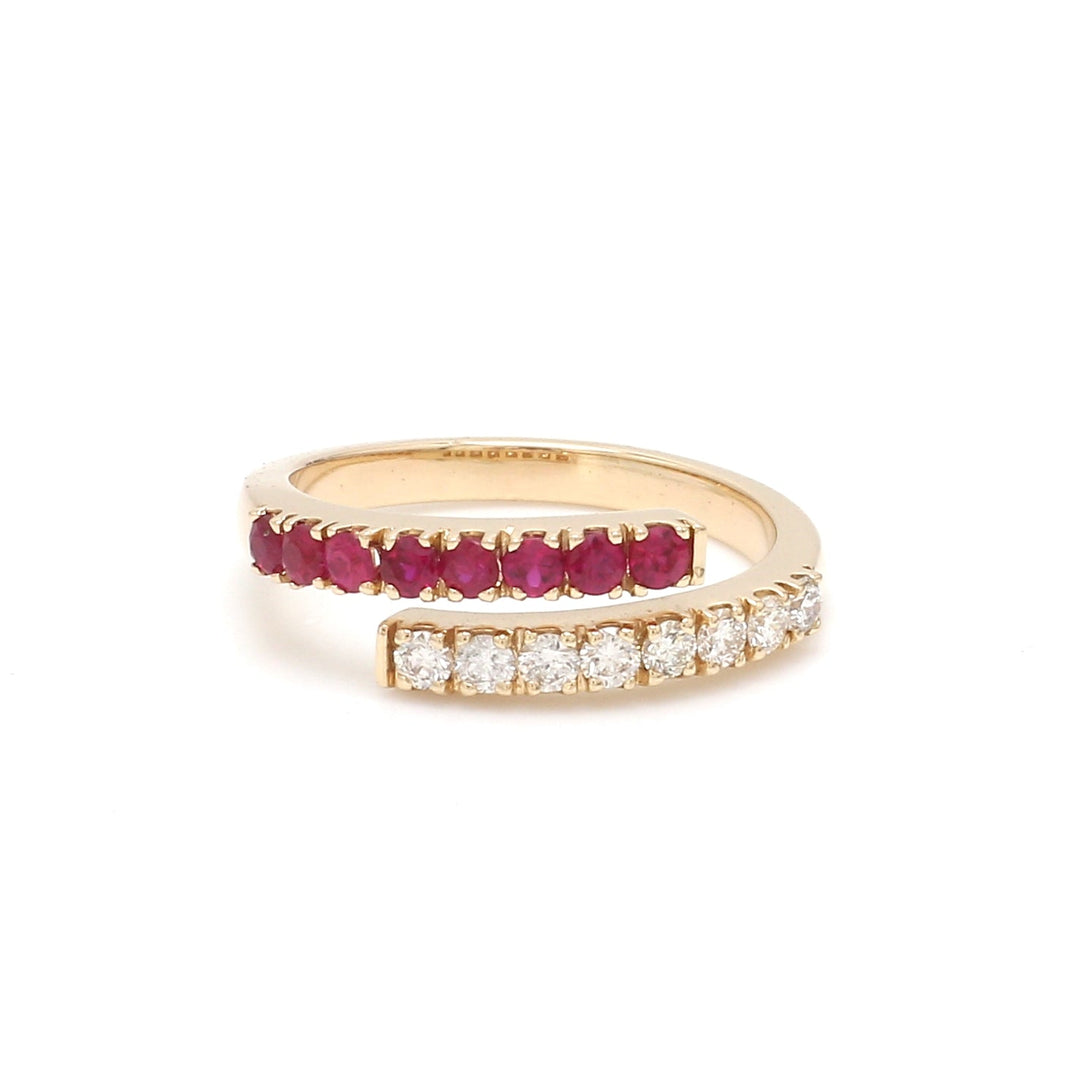 Ruby Twist Ring - qivii