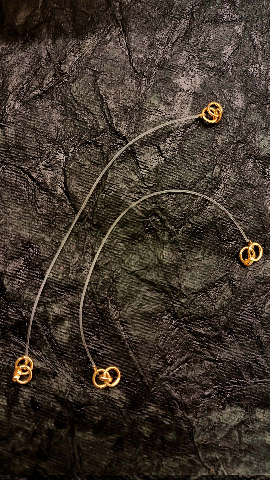 Shanaya Pack of 6 Transparent Kaan Chain (Pair) - qivii