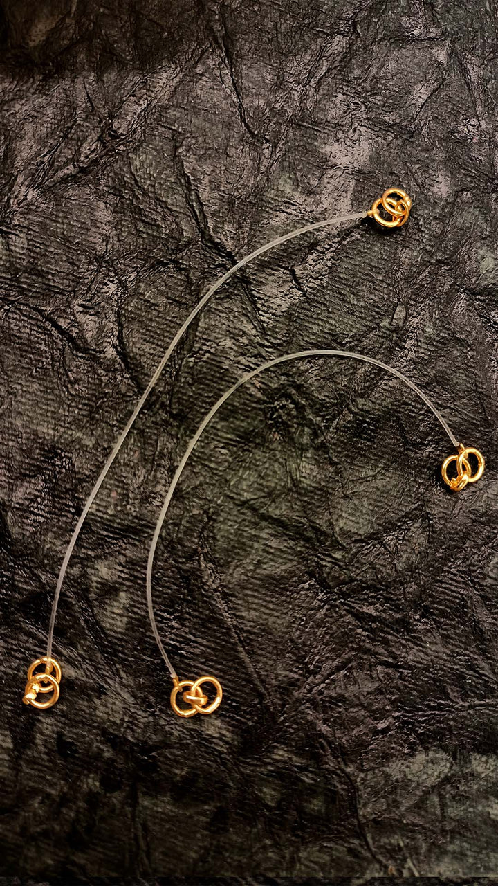 Vidhi Pack of 3 Transparent Kaan Chain (Pair) - qivii