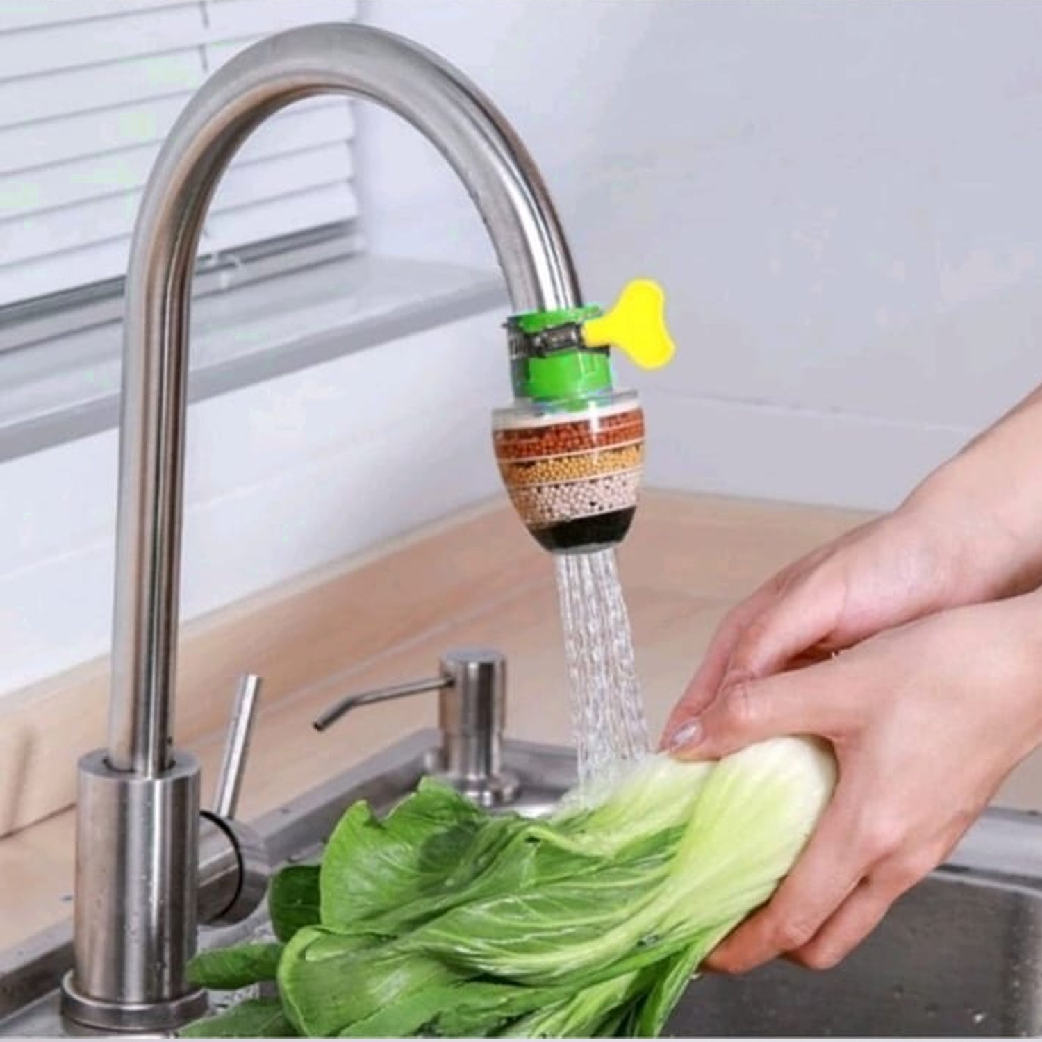 Water Faucet Purifier Filter – 6-Layer Upgrade Cartridge with Universal Interface