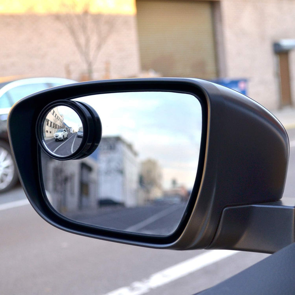 Car Blind Spot Mirror HD Glass – Round Convex Frameless Rear View Safety Mirror (Set of 2)