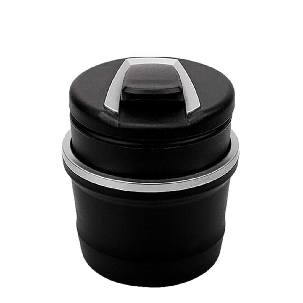 Portable Car Ashtray with Lid – Blue LED Light, Includes Color Box